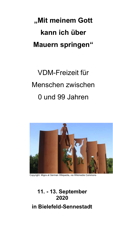 Flyer VDM-Freizeit 2020