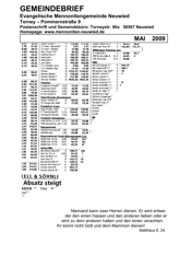 Gemeindebrieftitel 2009-05