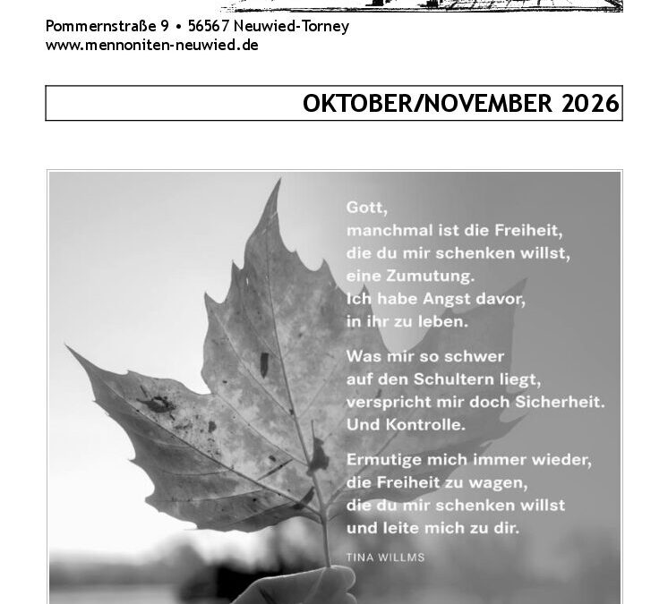Gemeindebrief online 2026 Oktober-November